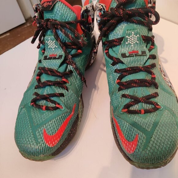 NIKE, Lebron 'Acron Ohio', Red, Green and Black 7077558-363 Sz 9.5 - Picture 2 of 7